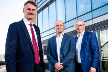 Pictured (L-R) are William McCulla, Director of Corporate Finance, Invest NI with Jamie Andrews, Partner, Techstart Ventures and Colin Walsh, Partner, Crescent Capital.